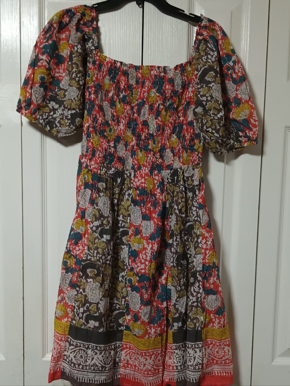 Velvet by Graham & Spencer Taria Floral Cotton Multicolor Mini Dress